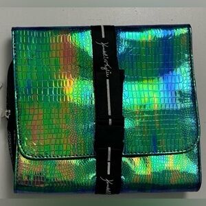 Kendall & Kylie Iridescent Green Blue Holographic Cosmetic Bag